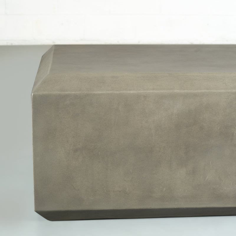 DASANO - Grey Concrete Coffee Table Rectangular