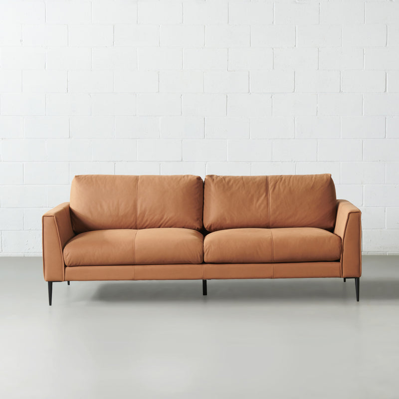 GIORGIO - Brown Fabric 3-Seater Sofa - FINAL SALE
