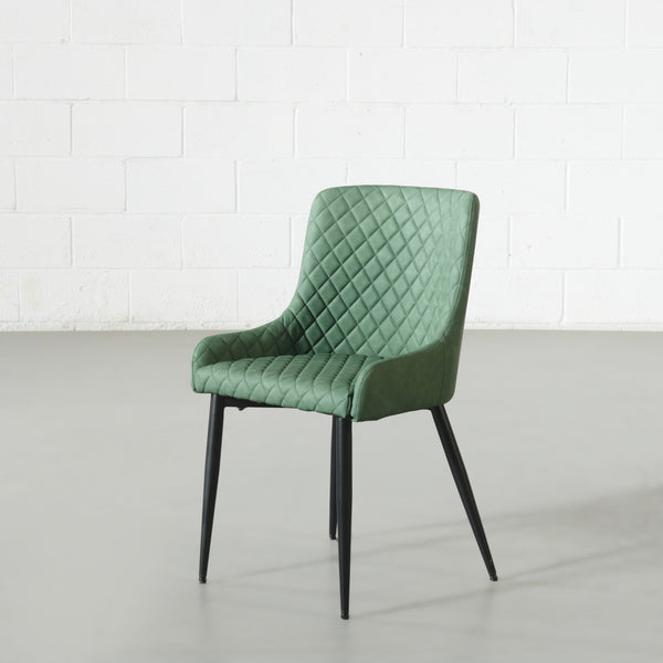 MATEO - Green Leather Chair