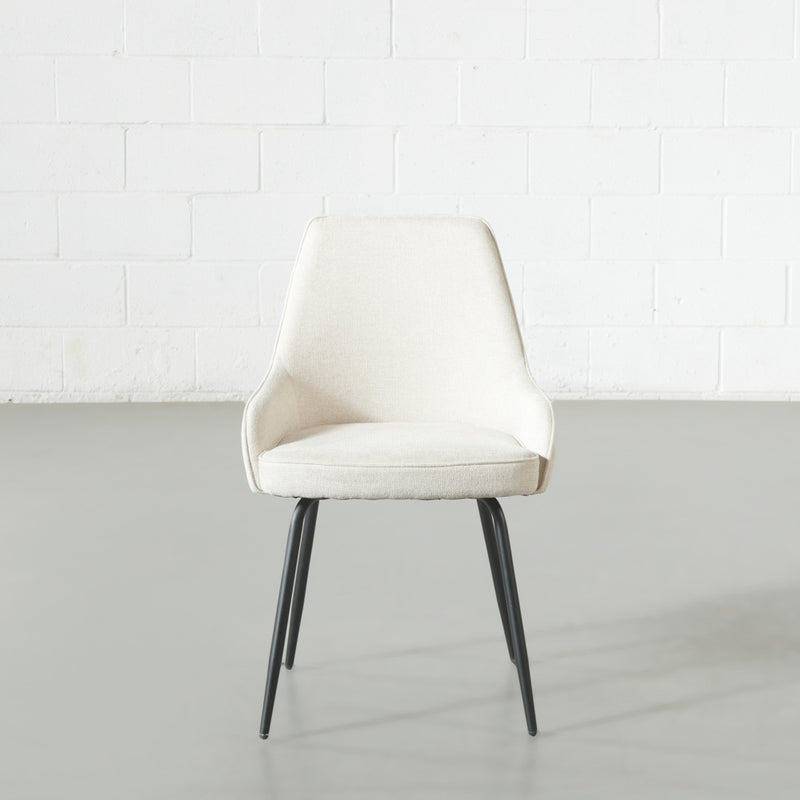 JOLIE - Beige Fabric Dining Chair