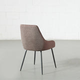JOLIE - Brown Fabric Dining Chair - FINAL SALE