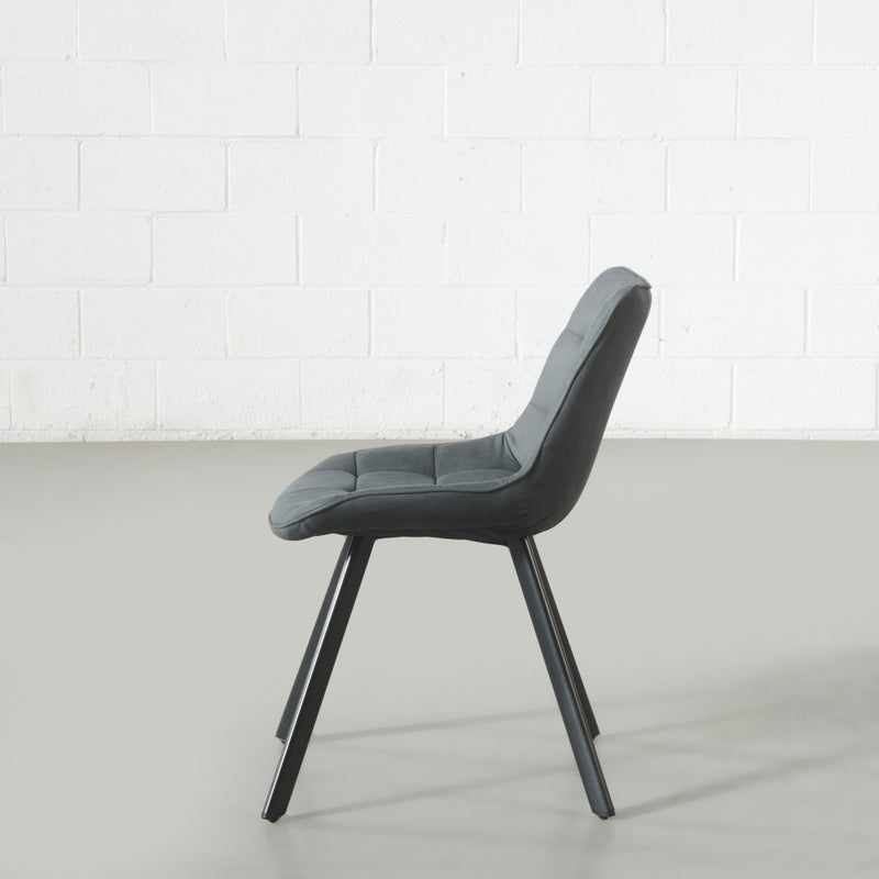MIA - Black Fabric Dining Chair