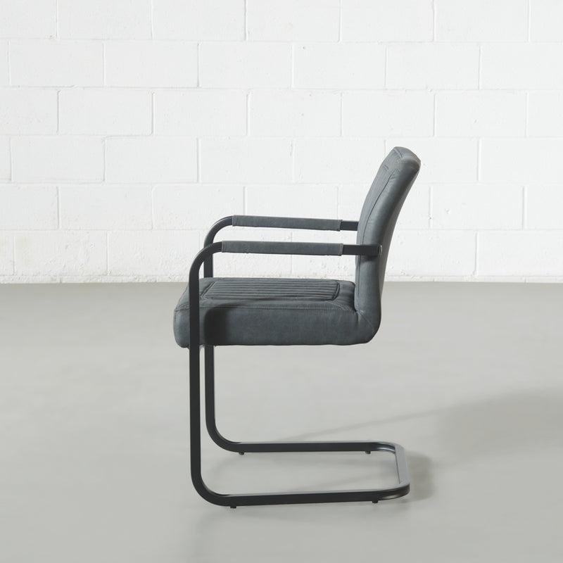 MANHATTAN - Black Fabric Armchair - FINAL SALE