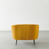 AUDREY - Mustard Velvet Lounge Chair