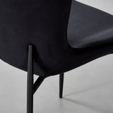 AVA - Black Velvet Dining Chair