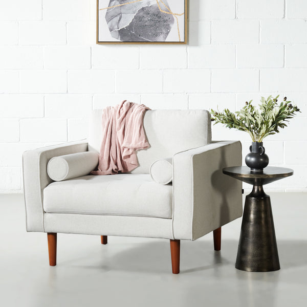 FONDA - Cream Fabric Chair
