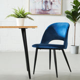 WALTER - Blue Velvet Chair
