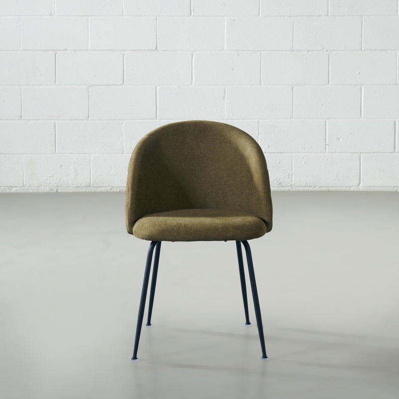 BRANSON - Green Fabric Dining Chair