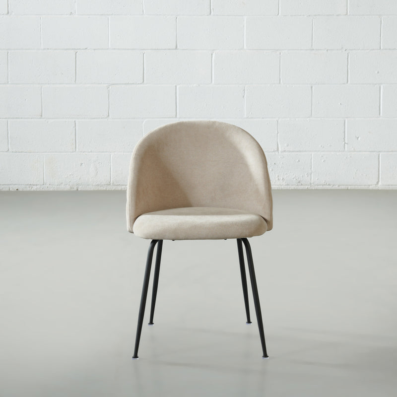 BRANSON - Beige Fabric Dining Chair