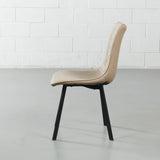 BERLIN - Brown Leather Dining Chair