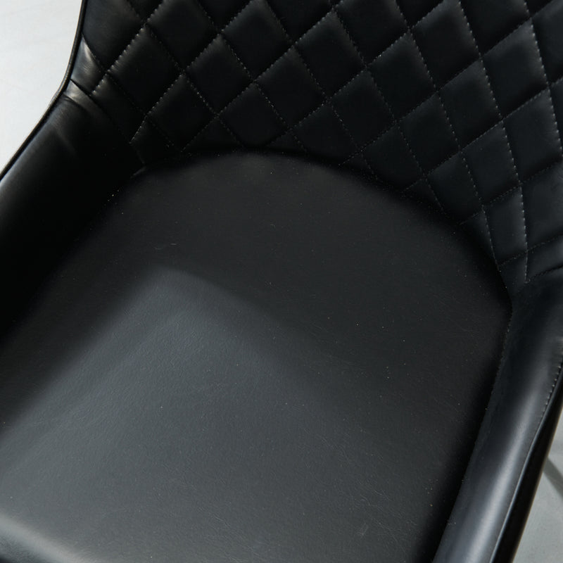 SOHO - Black Leather Dining Chair