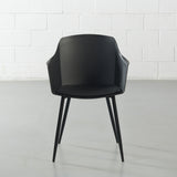 VENECIA - Black Arm Chair