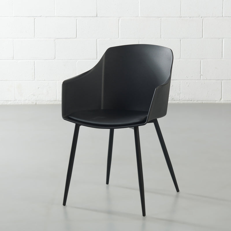 VENECIA - Black Arm Chair