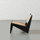 CANBERRA - Black Wood Lounge Chair