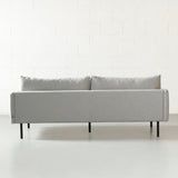 MAPLETON - Grey Fabric 3-Seater Sofa