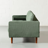FONDA - Green Fabric 3-Seater Sofa