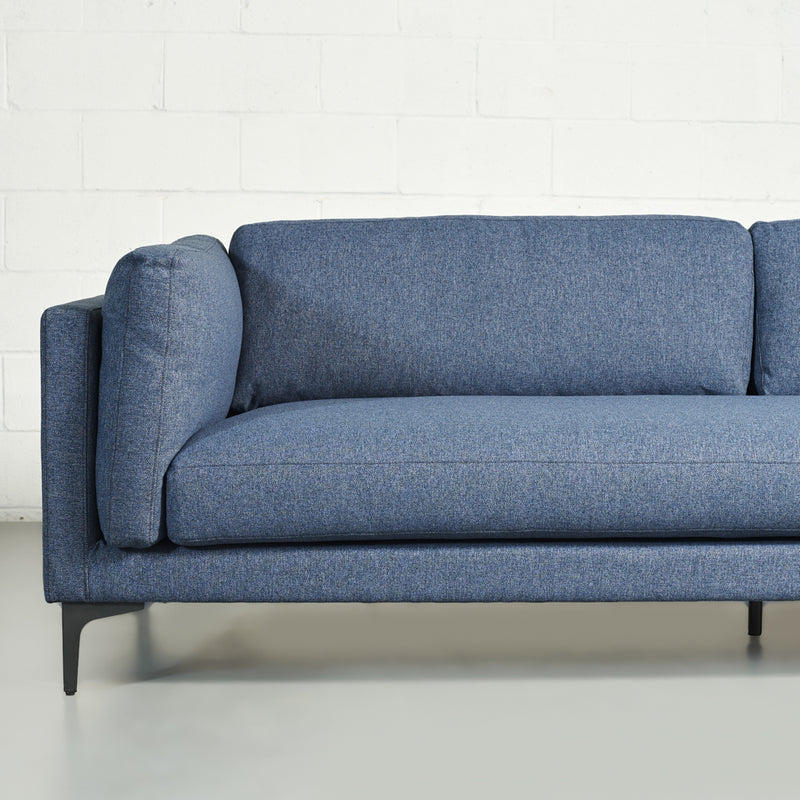 OWEN - Blue Fabric Sofa