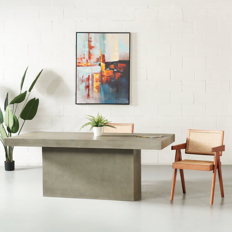 SANTORINI - Grey Concrete Dining Table