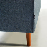 FONDA - Blue Fabric 3-Seater Sofa