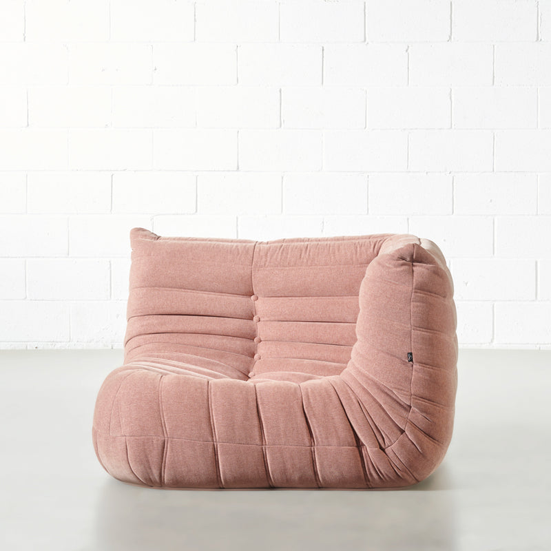 KABINE - Pink Fabric Corner Chair Module