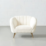 AUDREY - Cream Fabric Chair
