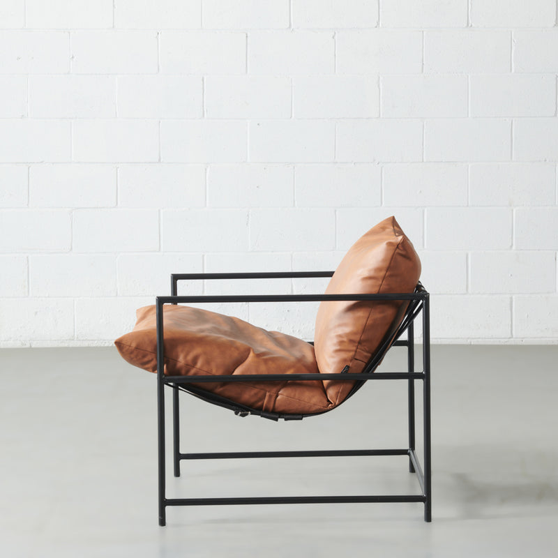 KYOTO - Brown Vegan Leather Chair