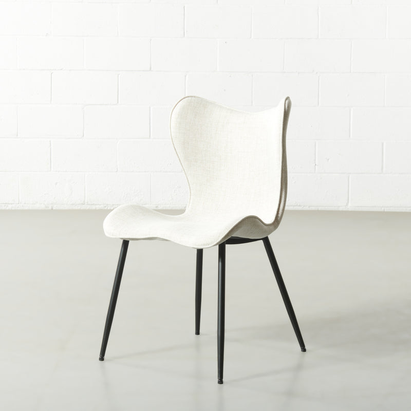 ALABAMA - Cream Fabric Dining Chair