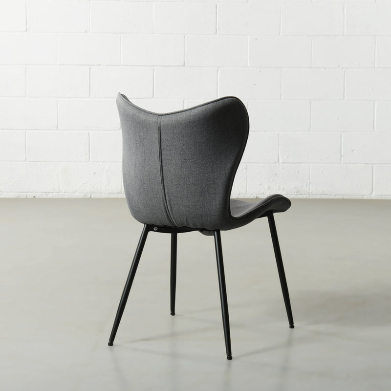 ALABAMA - Grey Fabric Dining Chair