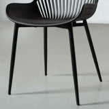 DANIELLA - Black Plastic Dining Chair