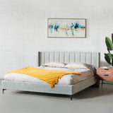 COVA - Grey Fabric Bed