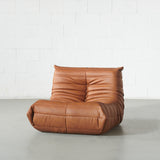KABINE - Brown Vegan Leather Lounge Chair Module
