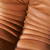 KABINE - Brown Vegan Leather Two Seater Module