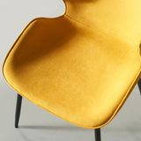 MARILYN - Yellow Fabric Dining Chair