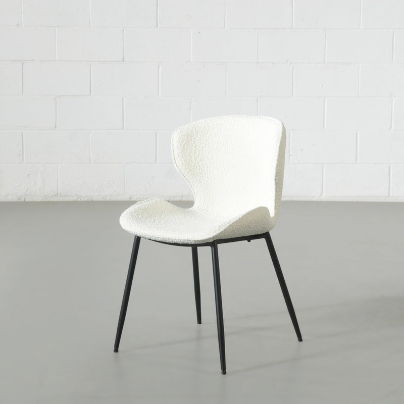 MARILYN - Cream Boucle Dining Chair