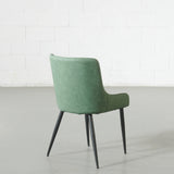 MATEO - Green Leather Chair
