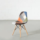 ESSEN - Multicolour Fabric Patchwork Side Chair