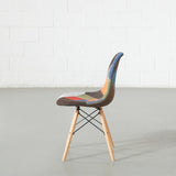ESSEN - Multicolour Fabric Patchwork Side Chair