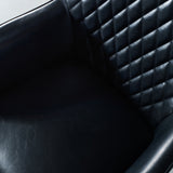 HARLEM - Black Vegan Leather Armchair