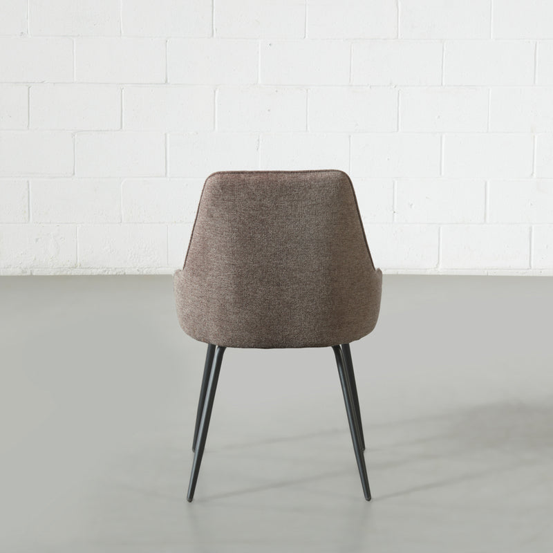 JOLIE - Brown Fabric Dining Chair