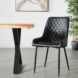 SOHO - Black Vegan Leather Dining Chair