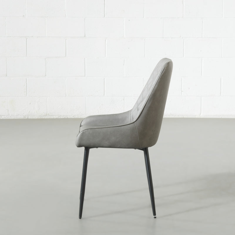 SOHO - Grey Vegan Leather Dining Chair