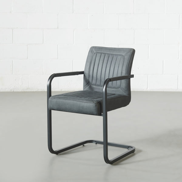 MANHATTAN - Black Fabric Armchair
