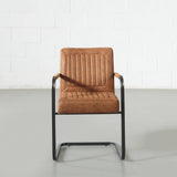 MANHATTAN - Brown Fabric Armchair