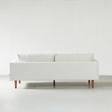 FONDA - Cream Fabric 3-Seater Sofa