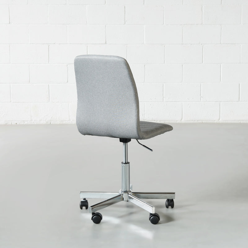 AMANDA - Grey Fabric Desk Chair - FINAL SALE