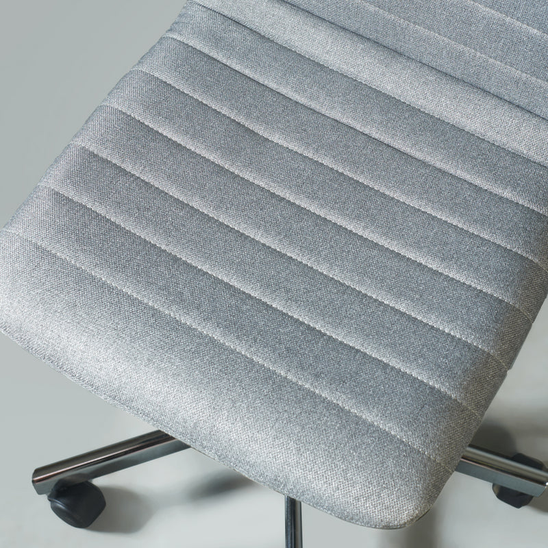AMANDA - Grey Fabric Desk Chair - FINAL SALE