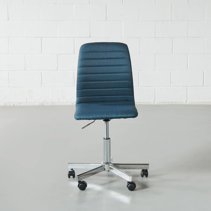 AMANDA - Blue Fabric Desk Chair - FINAL SALE
