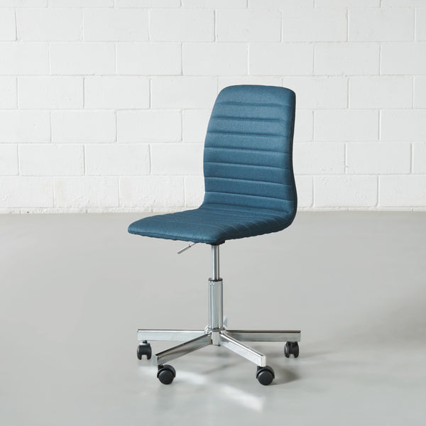 AMANDA - Blue Fabric Desk Chair - FINAL SALE
