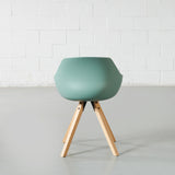 TINA - Green Plastic Dining Chair - FINAL SALE