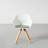TINA - White Plastic Dining Chair - FINAL SALE